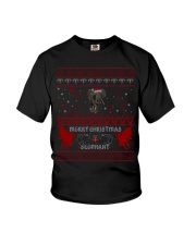 Elephant Ugly Christmas Sweater Shirt Hoodie Gifts Youth T-Shirt thumbnail