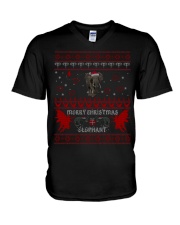 Elephant Ugly Christmas Sweater Shirt Hoodie Gifts V-Neck T-Shirt thumbnail