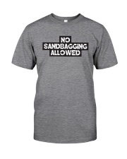 No Sandbagging Allowed by Bowling Addicts Classic T-Shirt front