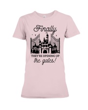 They're opening up the gates Premium Fit Ladies Tee tile