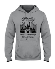 They're opening up the gates Hooded Sweatshirt tile