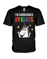 I'M SURROUNDED BY IDIOTS V-Neck T-Shirt tile