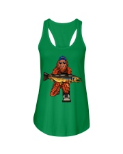 Bigfoot- Fishing Ladies Flowy Tank tile