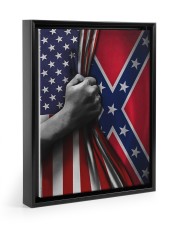 Test Floating Framed Canvas Prints Black tile