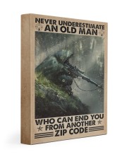 Never underestimate who can end you - zip code Gallery Wrapped Canvas Prints tile