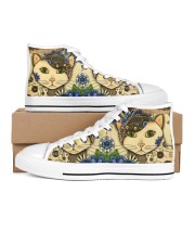 Cat love - Shoes 03 Women's High Top White Shoes outside-right-inside-right