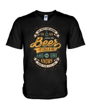 Beer it calls me V-Neck T-Shirt tile