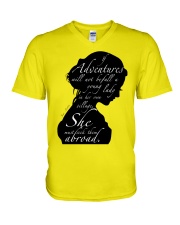 She must seek them abroad V-Neck T-Shirt tile