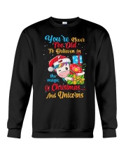 Christmas and unicorn Crewneck Sweatshirt tile