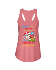 Christmas and unicorn Ladies Flowy Tank tile