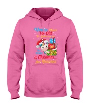 Christmas and unicorn Hooded Sweatshirt tile