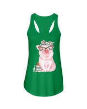 PIG TEACHER Ladies Flowy Tank tile