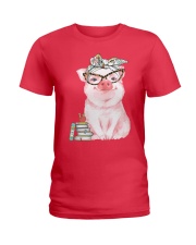 PIG TEACHER Ladies T-Shirt tile