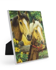 Love Horse Easel-Back Gallery Wrapped Canvas tile