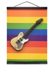 Guitar love Hanging Canvas tile