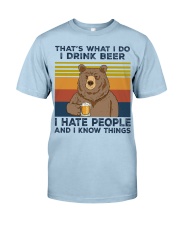 That's what i do i drink beer Classic T-Shirt tile
