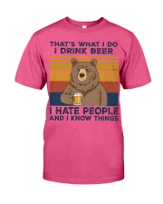 That's what i do i drink beer Premium Fit Mens Tee tile