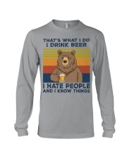 That's what i do i drink beer Long Sleeve Tee tile