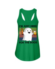I just here for the boos Ladies Flowy Tank tile