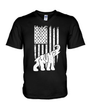 Flag V-Neck T-Shirt tile