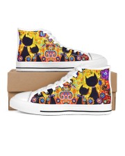 Cat love Women's High Top White Shoes inside-left-outside-left
