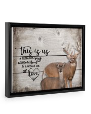 This is us - Deee555 Floating Framed Canvas Prints Black tile