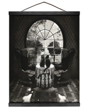 Skull - Black cat Hanging Canvas tile