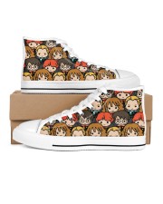 Love HR 03 Women's High Top White Shoes outside-right-inside-right