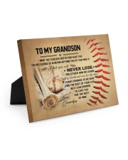 To my grandson - Grandpa - Baseball Easel-Back Gallery Wrapped Canvas tile