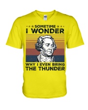 Sometime i wonder why even bring the thunder V-Neck T-Shirt tile