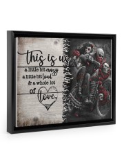 This is us - Motorcycles Skull 14x11 Black Floating Framed Canvas Prints thumbnail