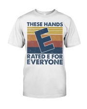 These hands rated E for everyone Premium Fit Mens Tee tile