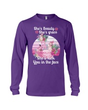 She's beauty she's grace Long Sleeve Tee tile