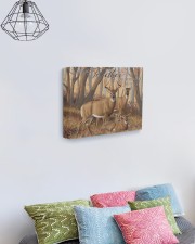 And so together - Deer love 14x11 Gallery Wrapped Canvas Prints aos-canvas-pgw-14x11-lifestyle-front-02