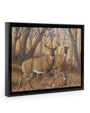 And so together - Deer love 14x11 Black Floating Framed Canvas Prints thumbnail