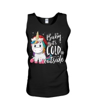 Babby it's cold outside Unisex Tank tile