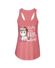 Babby it's cold outside Ladies Flowy Tank tile