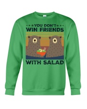 You don't win friends with salad Crewneck Sweatshirt tile