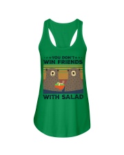 You don't win friends with salad Ladies Flowy Tank tile