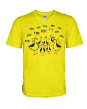 Mom mom mom V-Neck T-Shirt tile