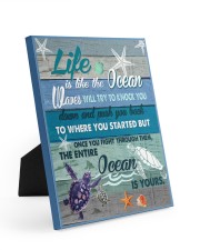 is like the ocean waves will try to knock you Easel-Back Gallery Wrapped Canvas tile