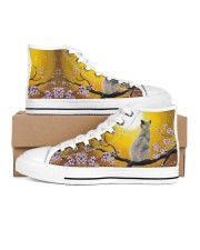 Cat love - Shoes 02 Women's High Top White Shoes outside-right-inside-right