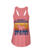 Easily Distracted by Dogs Ladies Flowy Tank tile