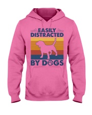 Easily Distracted by Dogs Hooded Sweatshirt tile