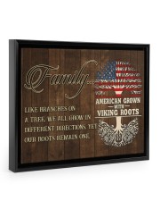 Family - Viking 35 Floating Framed Canvas Prints Black tile