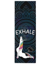 Exhale - Unicorn Yoga Yoga Mat 24x70 (vertical) front