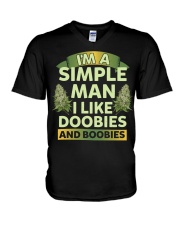 I'm a simple man V-Neck T-Shirt tile