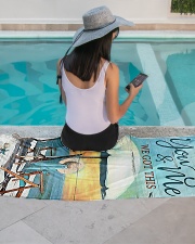 You and me we got this Premium Beach Towel aos-beach-towel-lifestyle-front-06