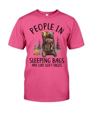 People in sleeping bags Premium Fit Mens Tee tile
