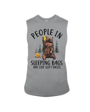 People in sleeping bags Sleeveless Tee tile